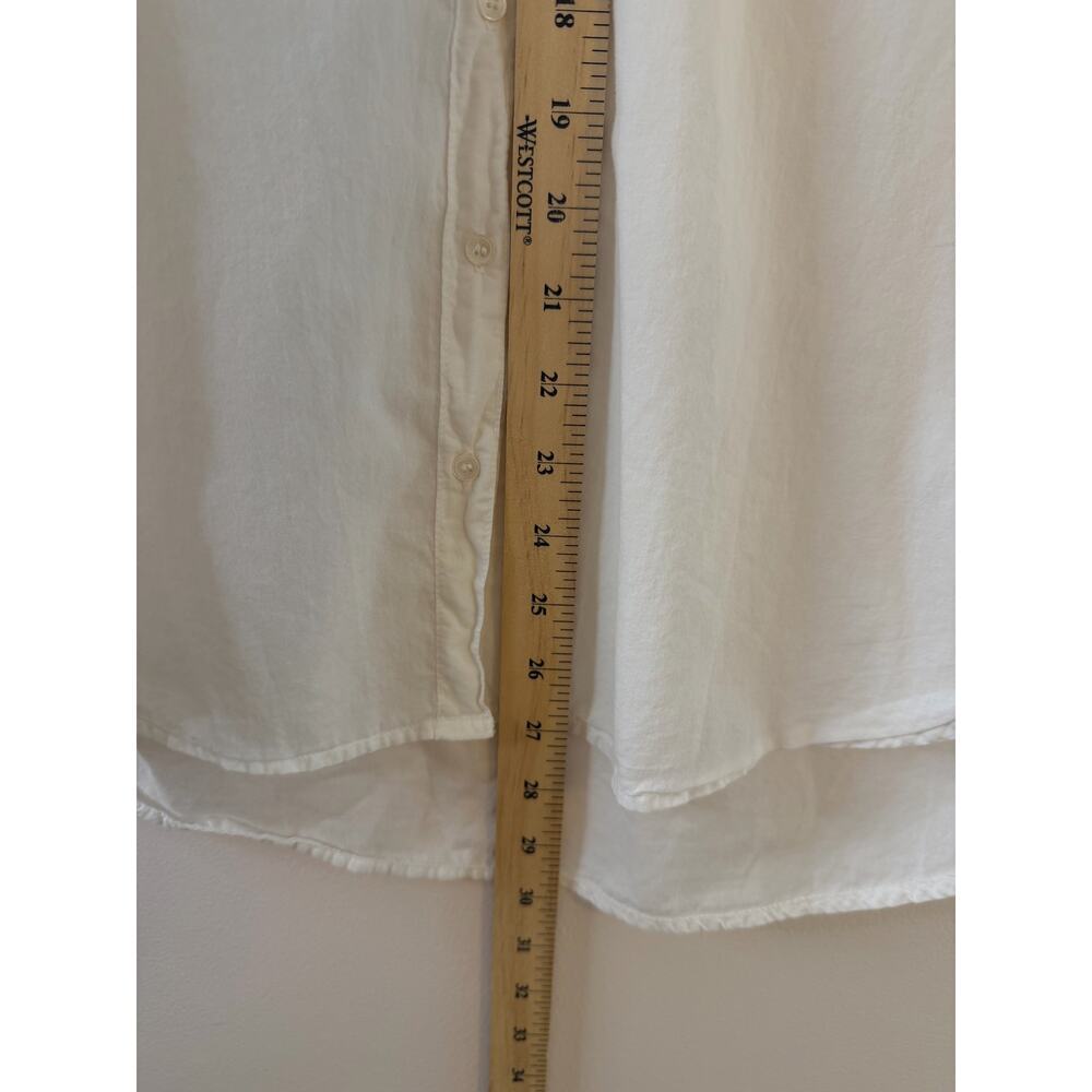 Xirena Womens Beau White Poplin Button Down Quiet Luxury Capsule Minimalist Med - Picture 12 of 13